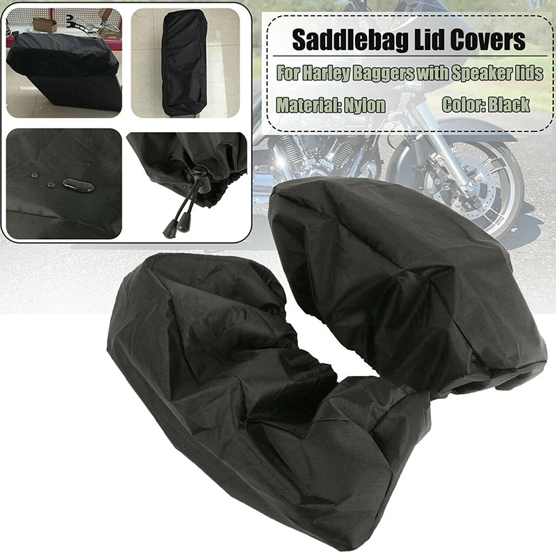 

Motorcycle Waterproof Saddlebag Speaker Lid Cover For Harley Davidson Baggers with Speaker lids Moto Anti-Rain Anti-Dust Bag