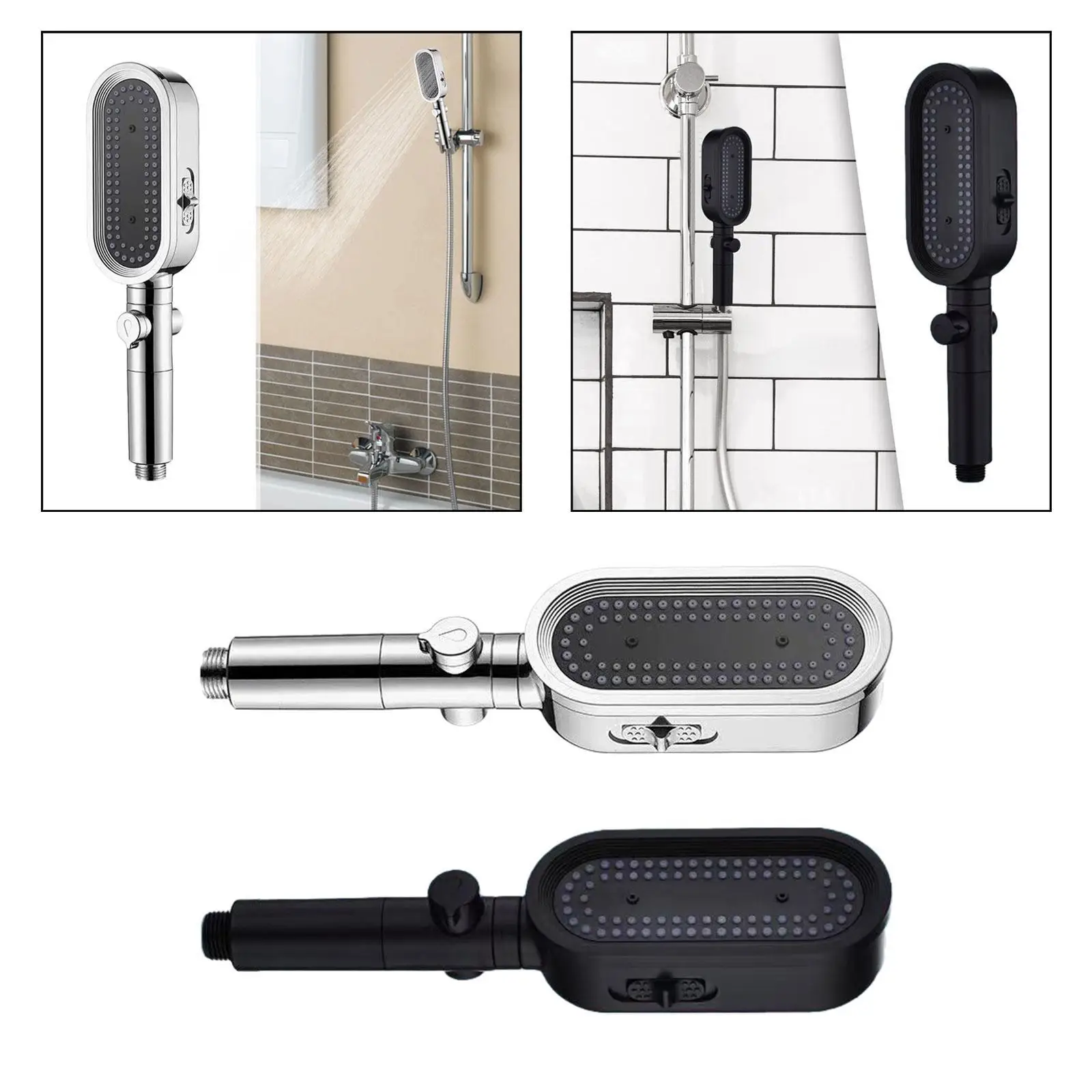 Cabezal de ducha con filtro, cabezal de ducha tipo lluvia, accesorios de baño fáciles de instalar, cabezal de ducha con rociador, cabezal de ducha para baño