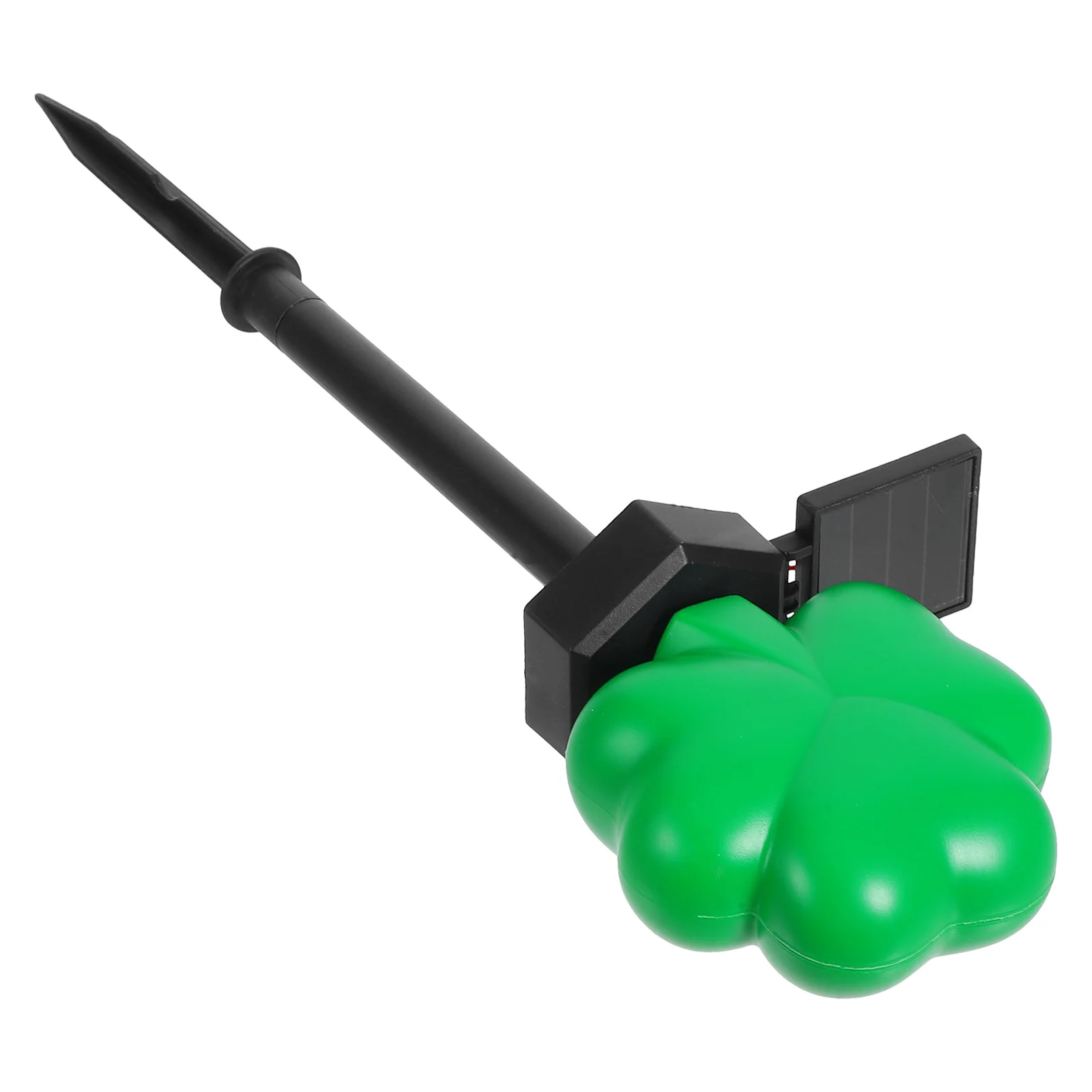 

Four Leaf Solar Grass Plug Lights St Patricks Day Decorations Outdoor Waterproof Durable Yard Lawn Garden Shamrock Design