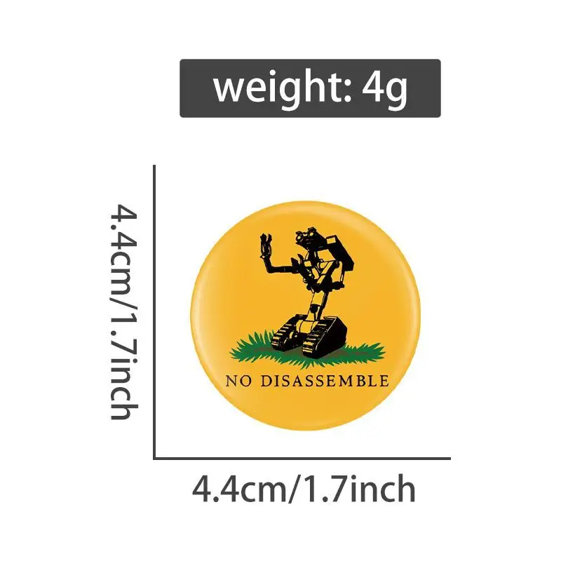 Anime Disney Robot Mobilisatie Perifere Broche Cartoon Wall-E Ronde Tin Metalen Badge Pin Kleding Rugzak Accessoires Geschenken