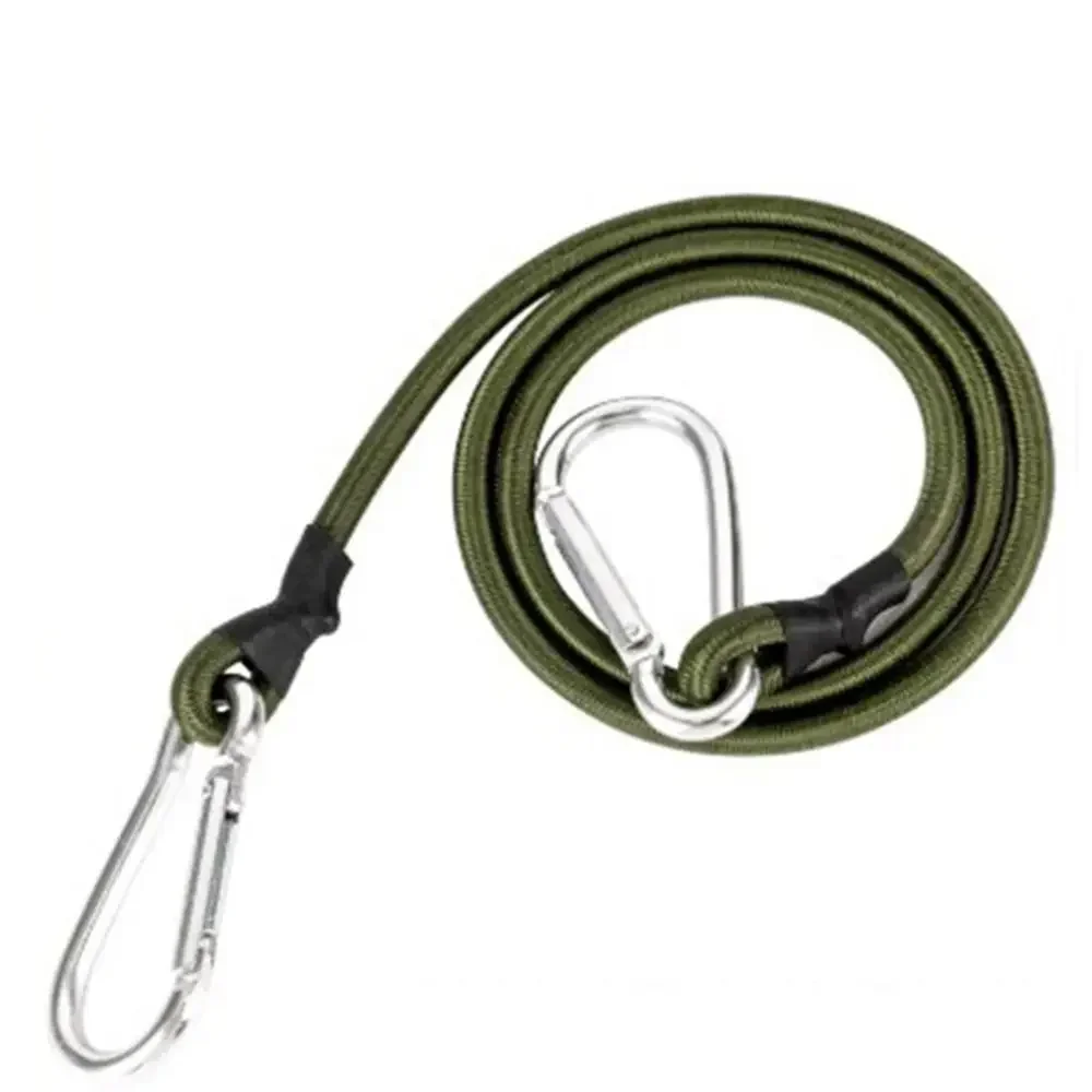 30/60/90 ซม.กลางแจ้ง Heavy Duty Bungee สายไฟสีเขียว 7 มม.บรรจุ Clothesline กระเป๋าเดินทางบรรจุเชือก