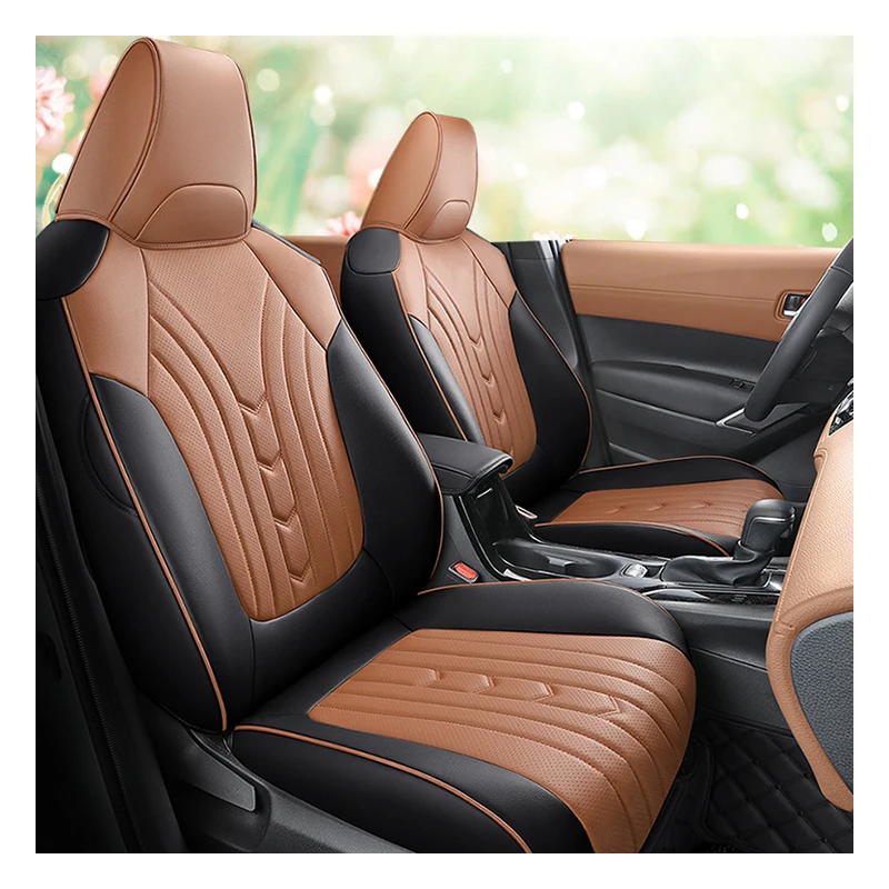 

For Toyota Corolla Cross 2021 to 2023 Custom Car Seat Cover Luxury Sports Style Leather Cushion With Front and Rear Full Set