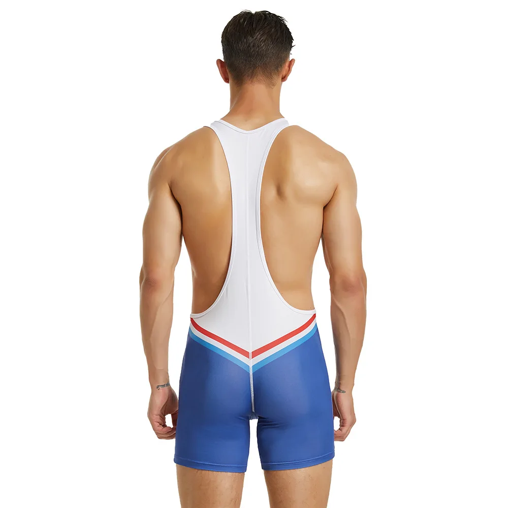 Source new men's onesie cross-border men's sports vest tight sports running pants 9704
