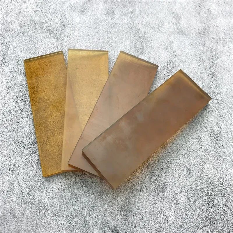 1 Piece - Polyetherimide Sheets, CNC Machinable Amber Resin Plates, PEI Plastic Sheets, DIY Handle Material