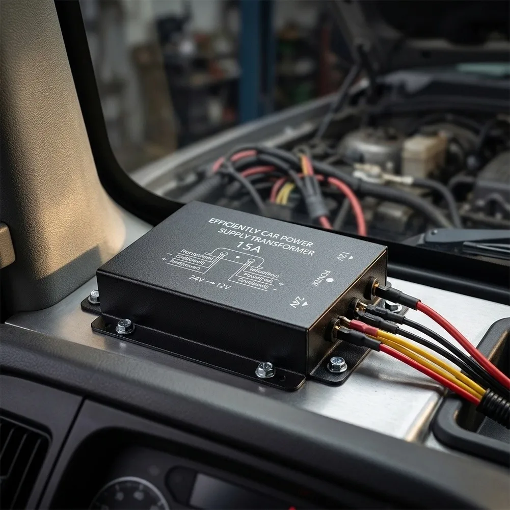 Car Electrical Power Supply 11.6*10.8*4.2cm Inverter Overheat Protection Short Circuit Protection Stable Voltage Current