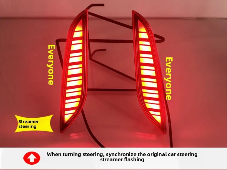 For GWM Haval H6 2021-2024 Car Rear Bumper Light Reflector Led Dynamic Turn Signal Driving Brake Warning Lights Modification detail image 12