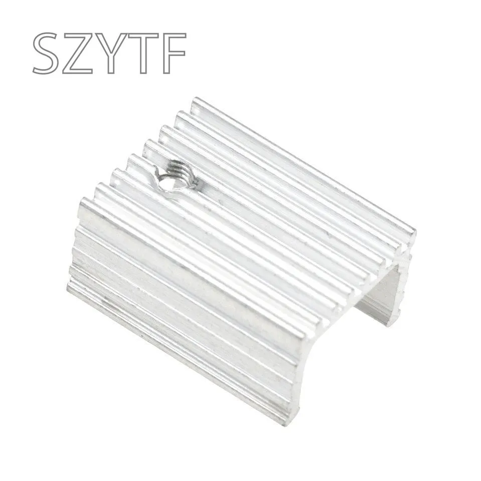 10PCS Heatsink Radiator Cooler Radiator 15x10x20MM High Quality Silver Heat Sink 220 Transistor