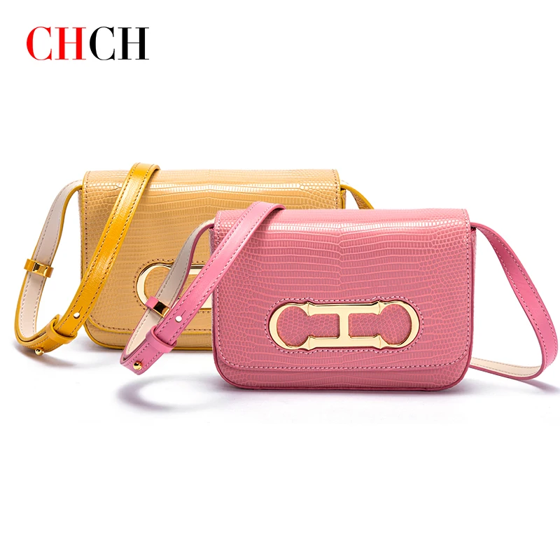 CHCH 2024 Spring New Light Luxury Women\'s Shoulder Bag Classic Fashion Women\'s Solid Color Bag Chain Elegant Crossbody Bag