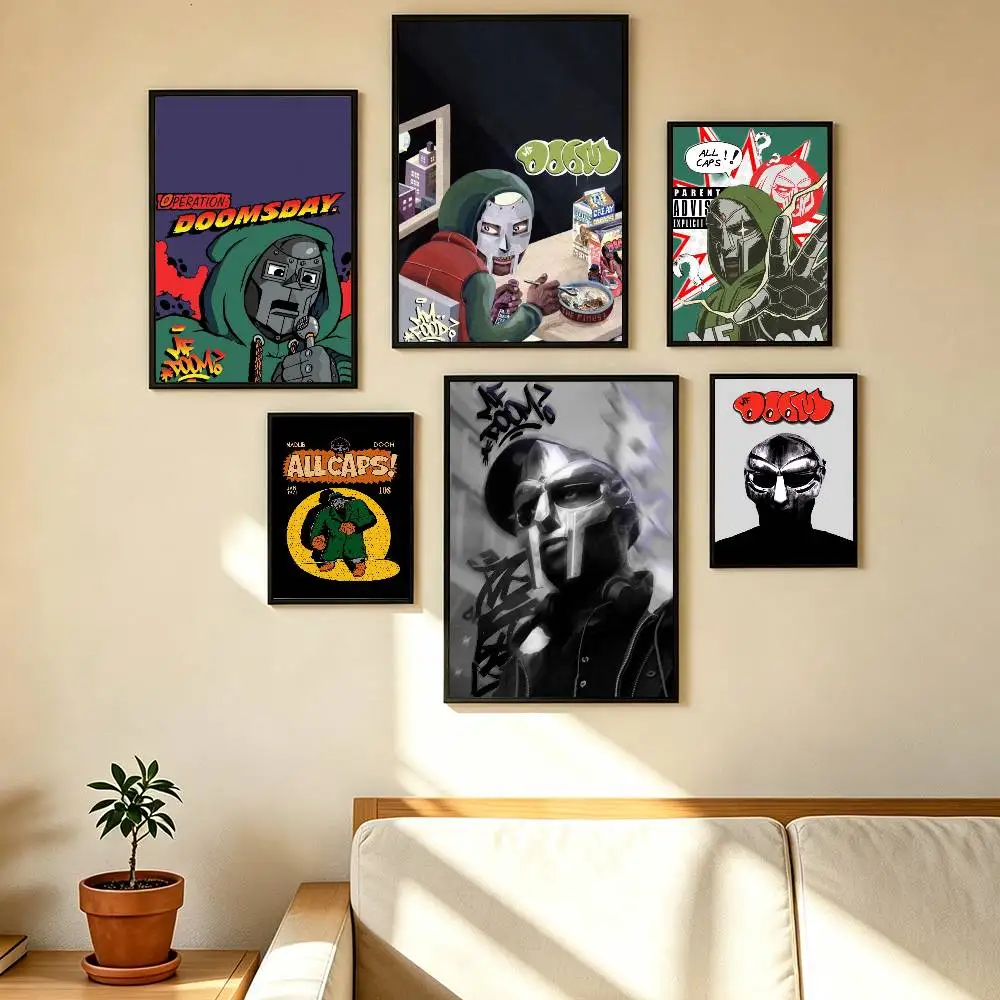M-MF D-DOOM Rapper Madlib(1) Poster High Quality Dorm Living Room Aesthetic Wall Decoration Painting Stickers Gift