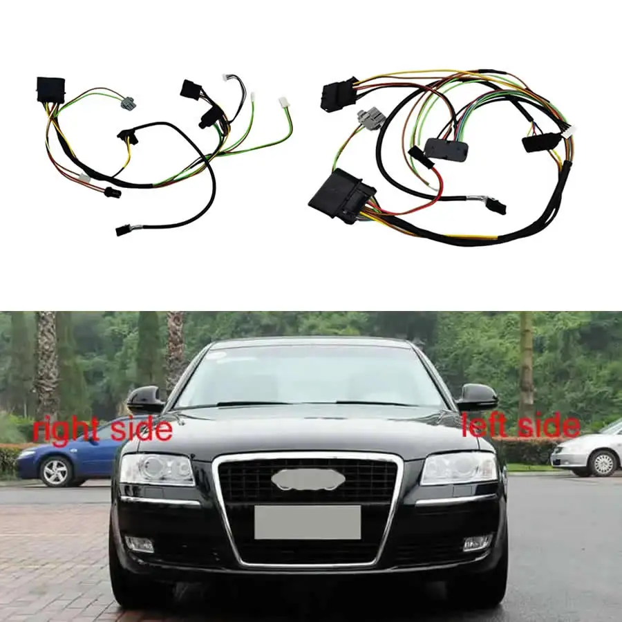 

For Audi A8 D3 2005-2010 Car Accessories Halogen / LED DRL Headlight Internal Wire Harness Plug Wiring Harness
