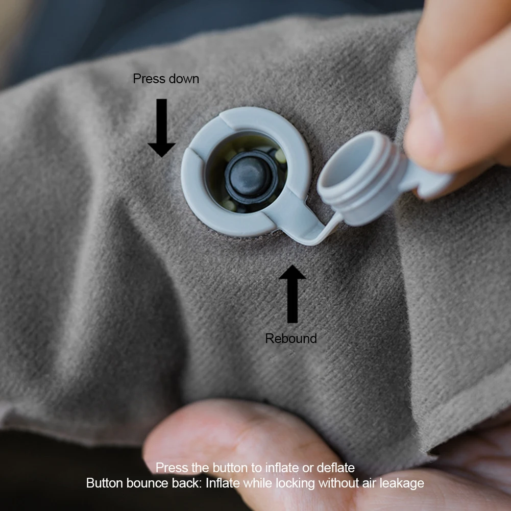 وسادة قابلة للنفخ، وسادة تخييم خفيفة الوزن، وسادة سفر مريحة، وسادة هوائية محمولة للتخييم والمشي لمسافات طويلة وحقائب الظهر