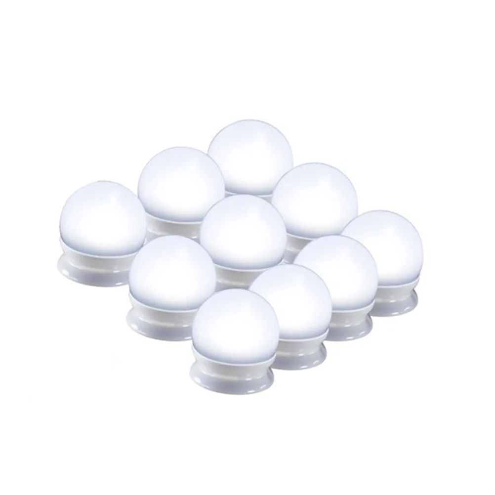 10 szt. LED-owych listew oświetleniowych do lustra kosmetycznego, lampki do lustra do makijażu z trzema temperaturami barwowymi do łazienki, toaletki, na ścianę
