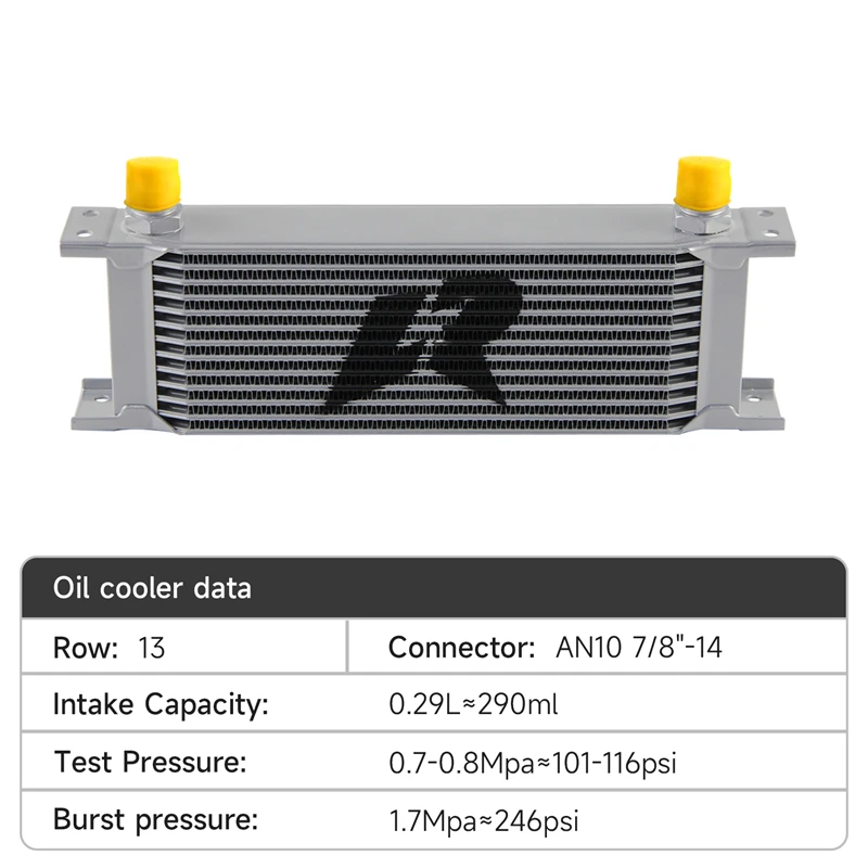 10AN 13Row Oil Cooler Kit for Audi A3/S3 8V W Golf VII Tiguan VII 2.0 TSI Skoda Octavia III 5E Superb III 3V EA888 MQB