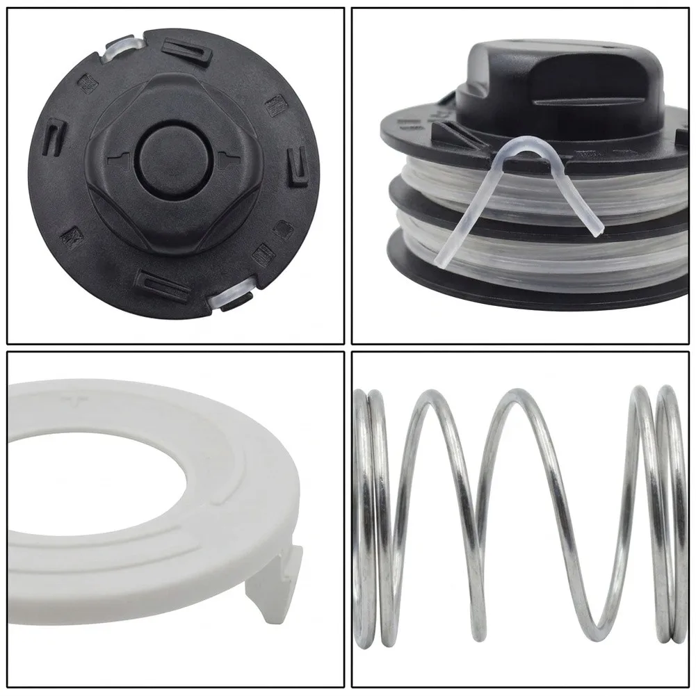 Trimmer Head Replacement C3-2 Kit for FSA57 For FSE52 FEA57 For FSE 52 4 Pre Wound Spools 2 Cap Covers 1 Stainless Spring