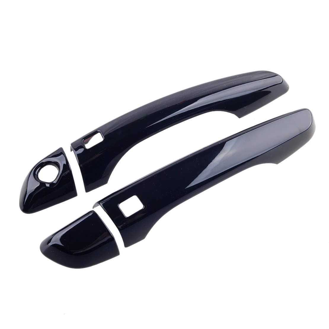 8Pcs/Set Car Smart Glossy Black ABS Side Door Handle Cover Trim ABS Fit For Hyundai Elantra 2017 2018 2019 2020