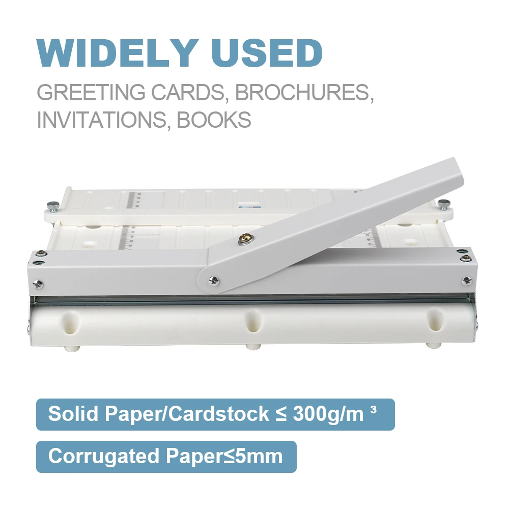 Y350 handmatige papierrillenmachine - 350 mm A3/A4 papier opvouwbare crimper, professioneel voor visitekaartjes uitnodigingen doe-het-zelf ambachten