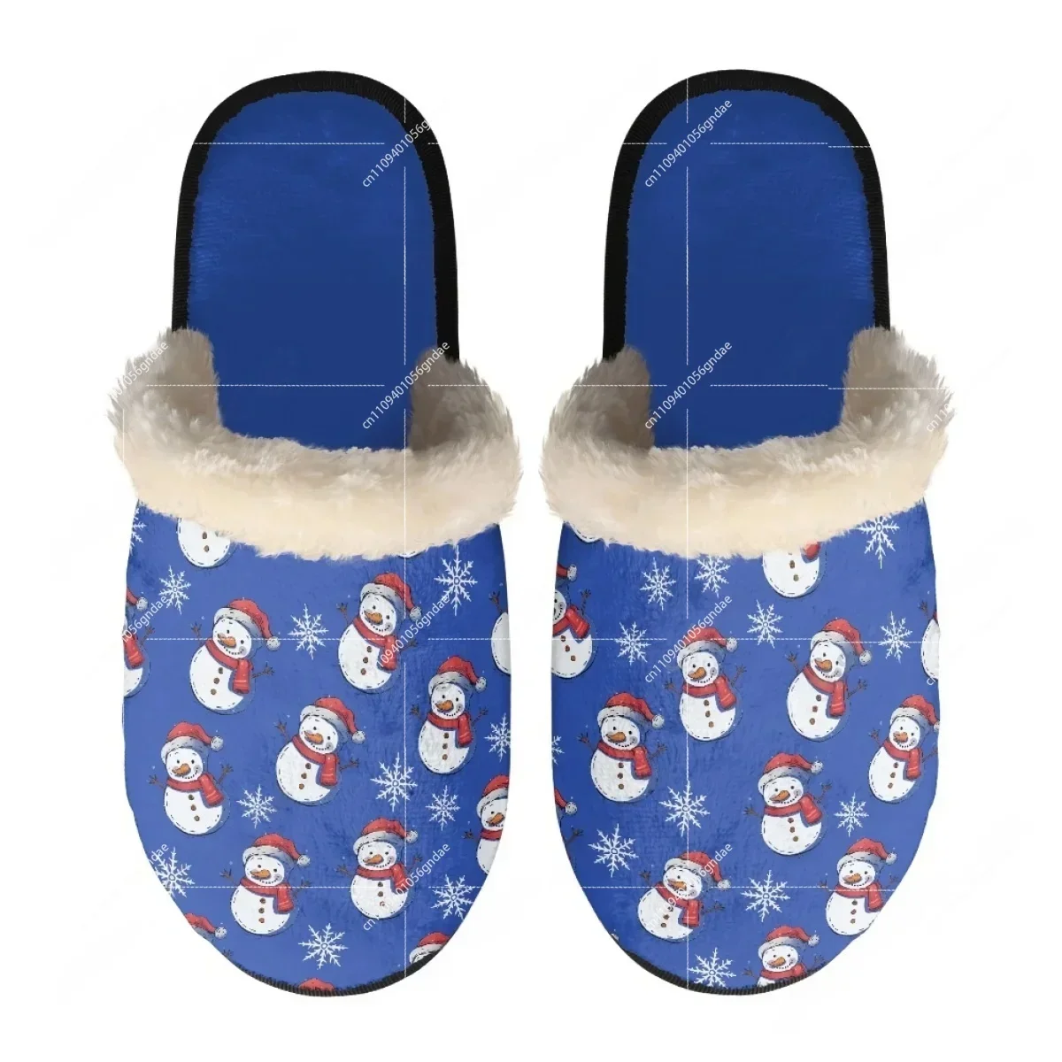 

Christmas Themed Design Slippers Mens Womens Home Cotton Plush Bedroom Casual Keep Warm Customized Thermal Lightweight Slipper