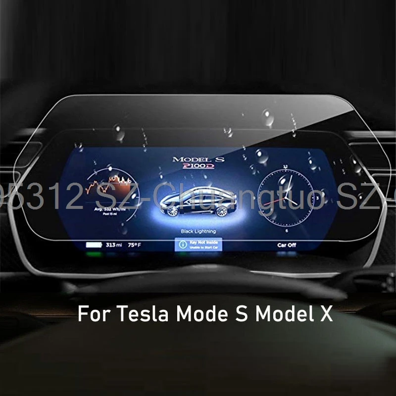 Tempered Glass Screen Protector For Tesla Mode S Model X 2017-2021  Instrument Panel Anti Scratch film accessories