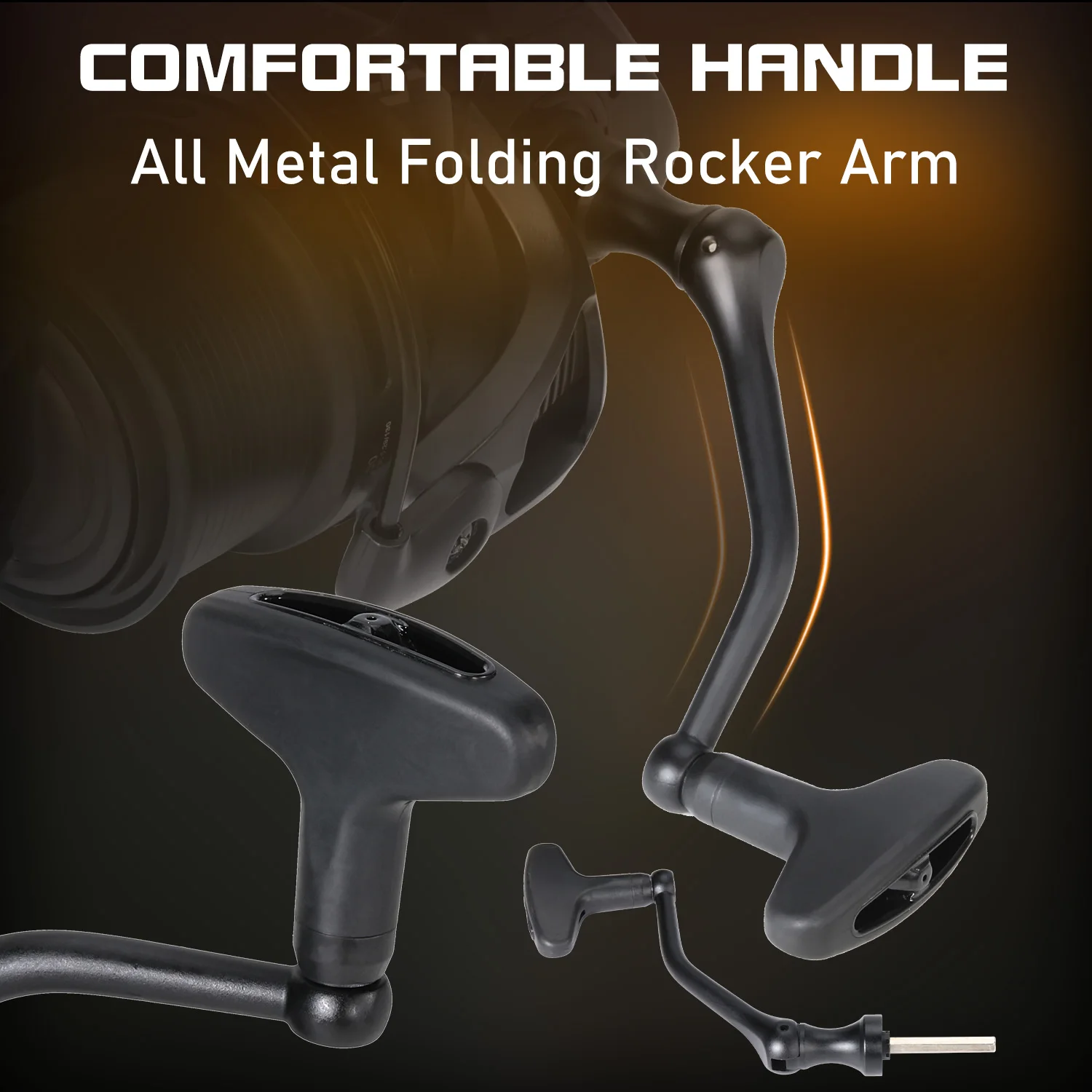 Sougayilang Professionelle Feeder-Rolle mit Vollmetallgehäuse, Doppelspulen, 4,7:1 Übersetzungsverhältnis, 15KG Max. Bremskraft, für Ufer- und Salzwasser, Universell Einsetzbar – Detail 12