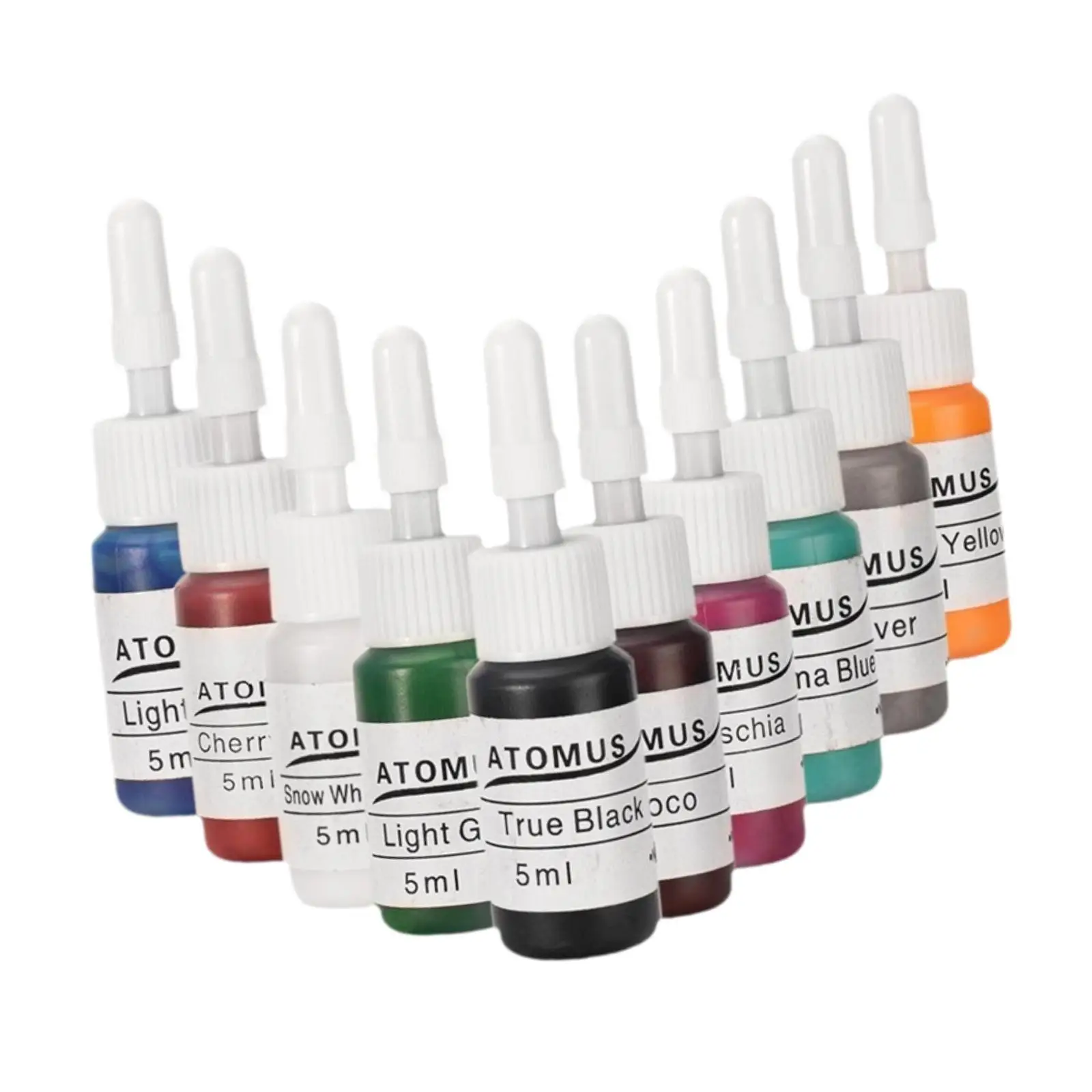 مجموعة صبغة الحبر لفن الجسم ، مجموعة صبغة الطلاء ، توريد مستحضرات التجميل ثلاثية الأبعاد ، 10