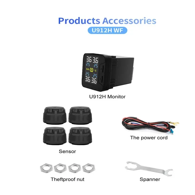 CAREUD 912HWF لـ SYLPHY QASHQAI VENUCIA أجهزة استشعار لاسلكية للسيارات مراقبة ضغط الإطارات أجهزة الإنذار الاستشعار الخارجي عامل TPMS #6