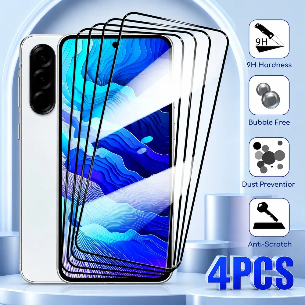4 Stück Panzerglas für Realme GT Master GT3 GT5 GT 6 GT 6T GT 7 Displayschutzfolie für Realme GT 7T GT 7 Pro GT8 GT8 Pro GT Neo2