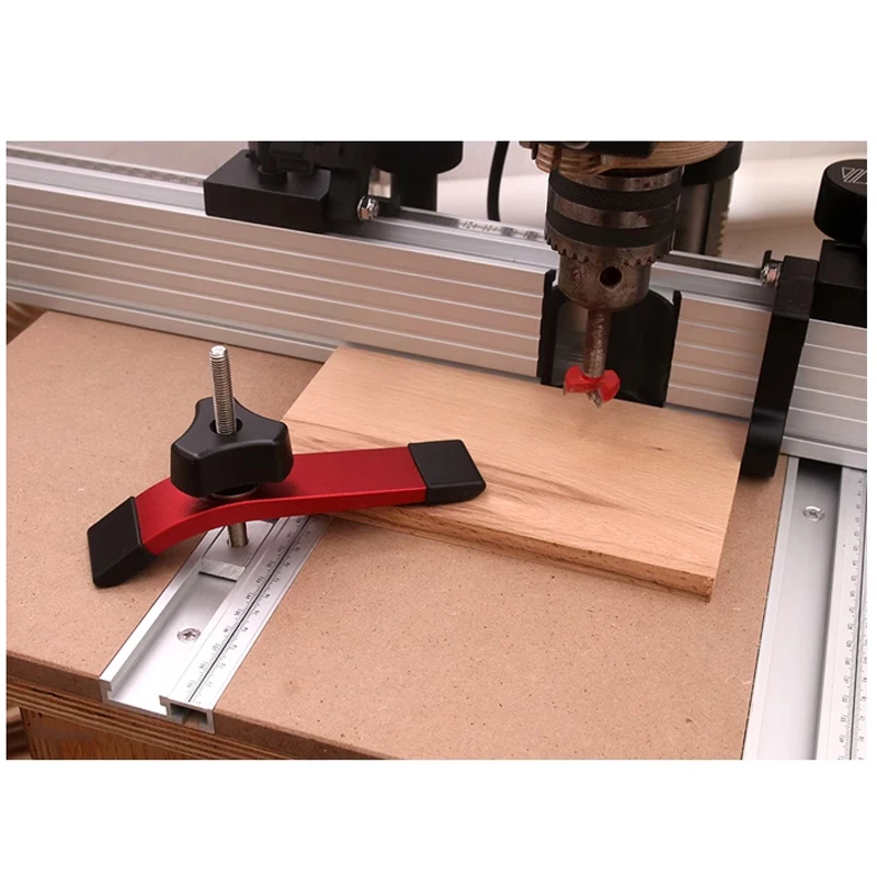 Kit de valla de aluminio para prensa perforadora, recolector de polvo de taladro, herramientas para trabajar la madera, accesorios para herramientas de carpintería
