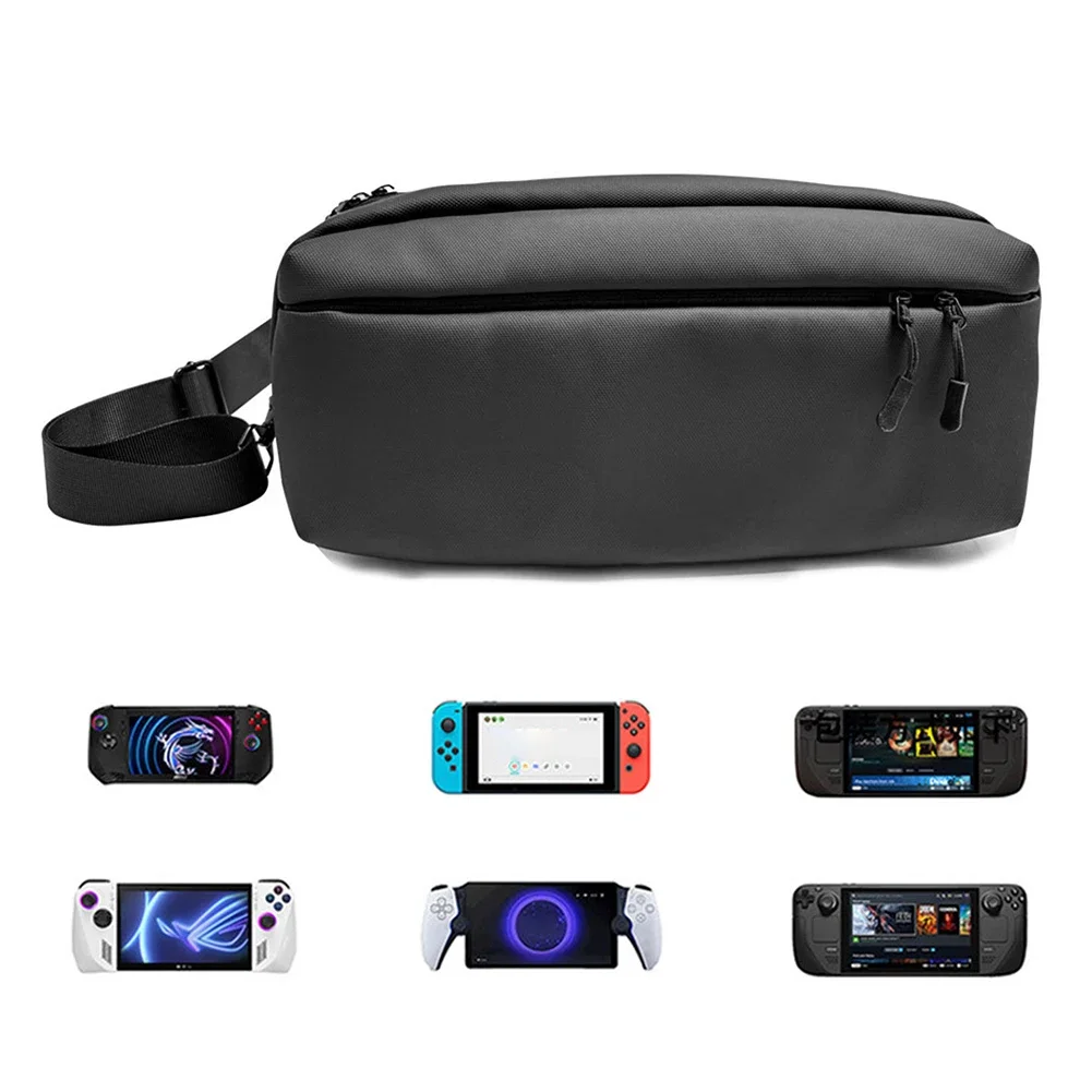 

Hard Carrying Case Storage Bags For Switch 2 Large Capacity Console Storage Crossbody Bag for Steam Deck/ROG Ally Shoulder Bag