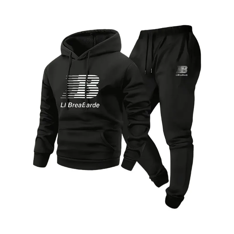 

Fashionable sportswear hooded sweatshirt and women's pants two-piece set informal running sweatshirt