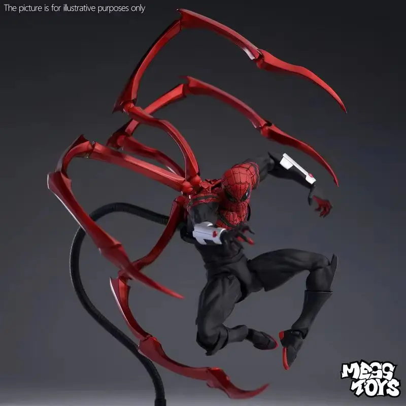 

Zhang Parker Ultimate Spider-Man Action Figure - Articulated Collectible Toy Black & Red Theme For Fans Neighborhood Setting