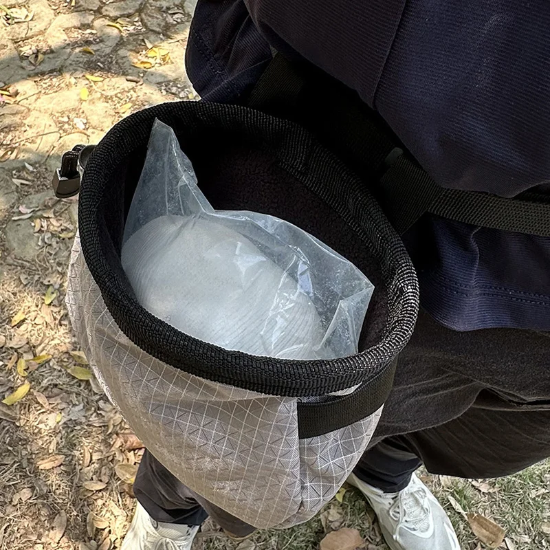 Rock-climbing Magnesium Powder Bag Climbing Mountaineering Waist Hanging Dry Hand Powder Bag Sports Single Double Bar Anti Slip