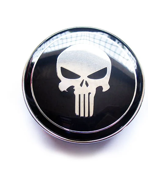 Top quality 4pcs 60MM Wheel Center Hub Cap Cover 3D Emblem Badge Logo Wheel Rims for Skull Head Cross Bones Octopus Hydra