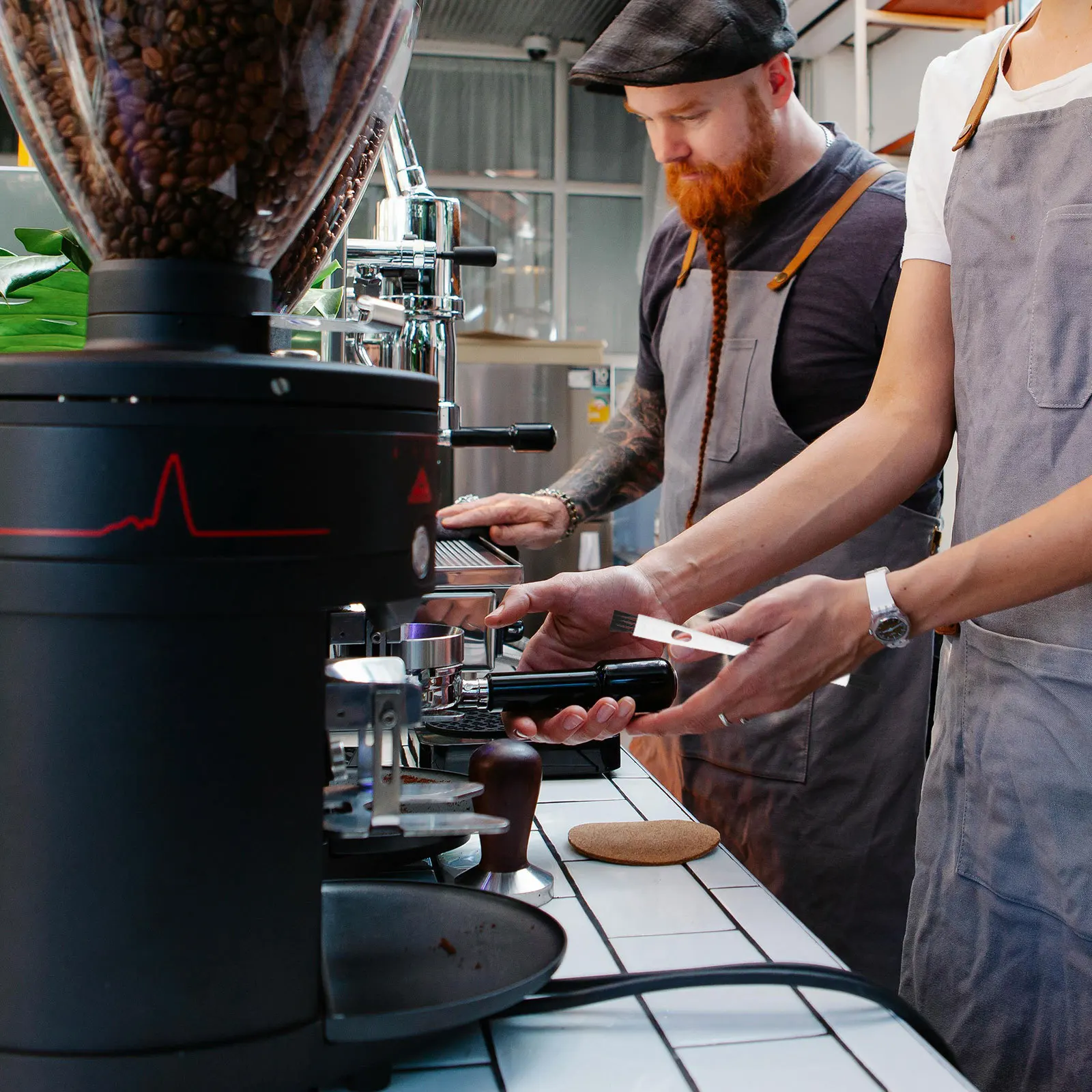 

4Pcs Coffee Machine Cleaning Brush Thick Handle Gentle Bristles Heat Resistant Espresso Maker Powder Cleaning Tool