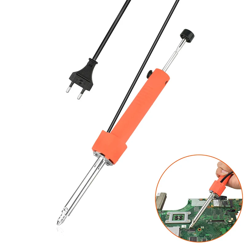 Electrothermal Vacuum Solder Sucker 110-220V EU US Durable Desoldering Pump Soldering Iron Pen Dual Purpose Welding Repair Tool view 4