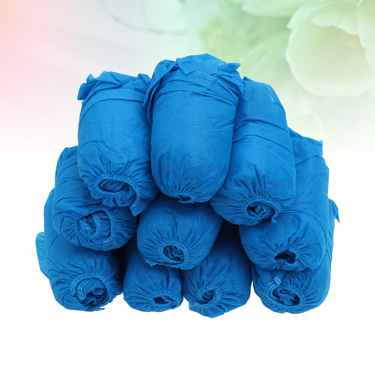 

300pcs Dust Shoe Covers Disposable Non-Woven Elastic Thickened Shoes Cover Anti-Slip For Home Travel Camping (Blue)