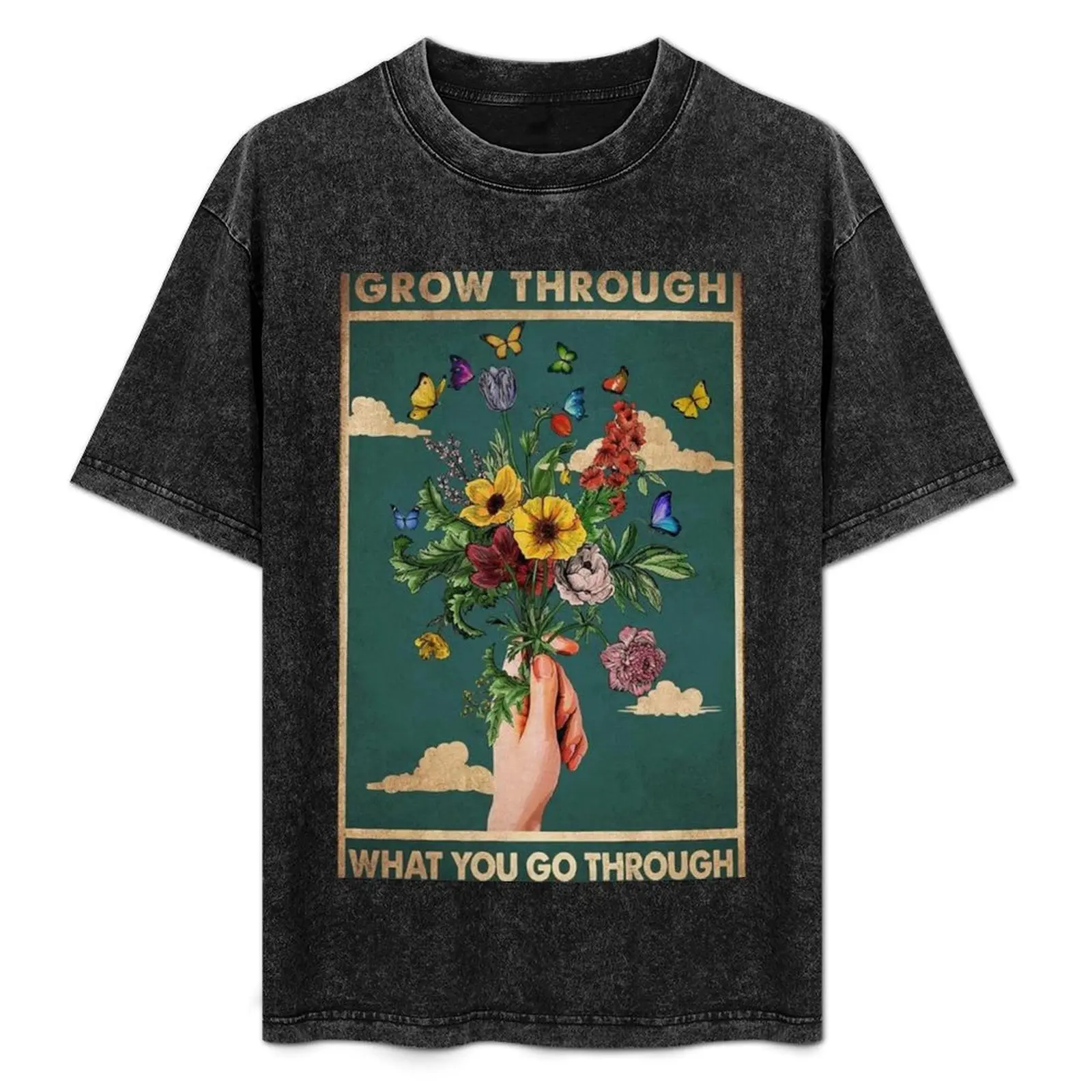 

Put The Flower In The Clouds T-Shirt custom t shirt shirts graphic tees mens graphic t-shirts pack