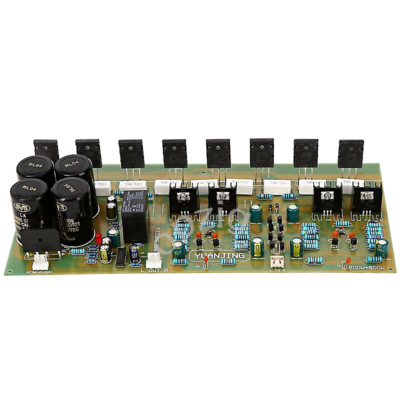 

opzig double channel power amplifier 2SA1943/2SC5200 eight tube high power amplifier 200W+200W 2.0 channel