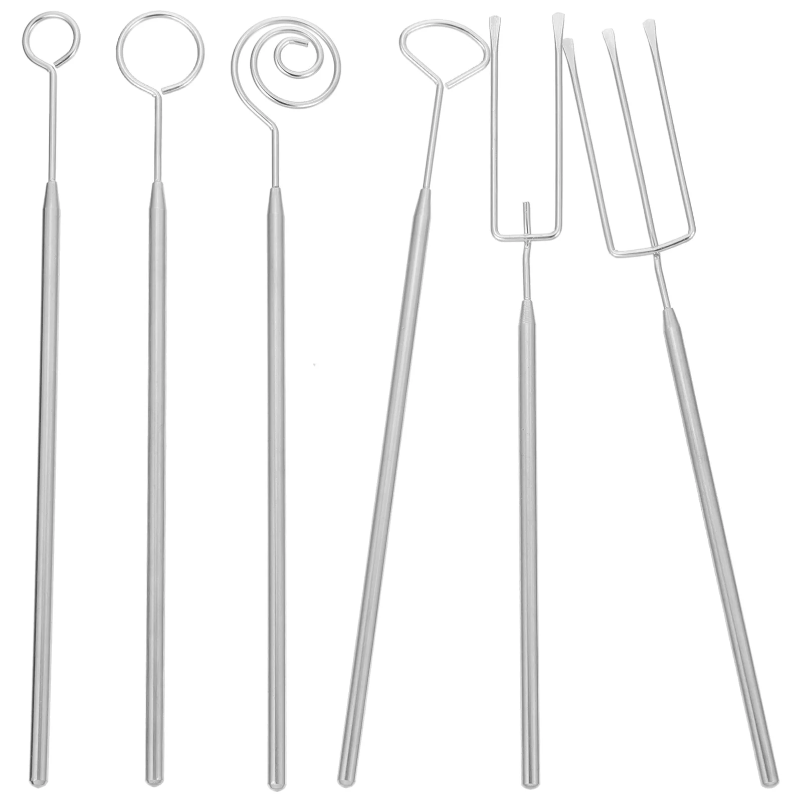 

Chocolate Fork Dipping Forks Making Supplies Cheese Fondue Hot Pot Candy Tools Swirl Dippers Silver Melting Drizzle