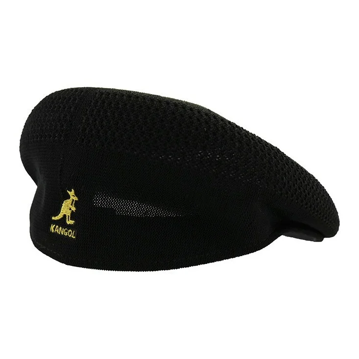 KANGOL Polyester Berets Unisex Dark Blue With Gold Logo 0290BC-411/991