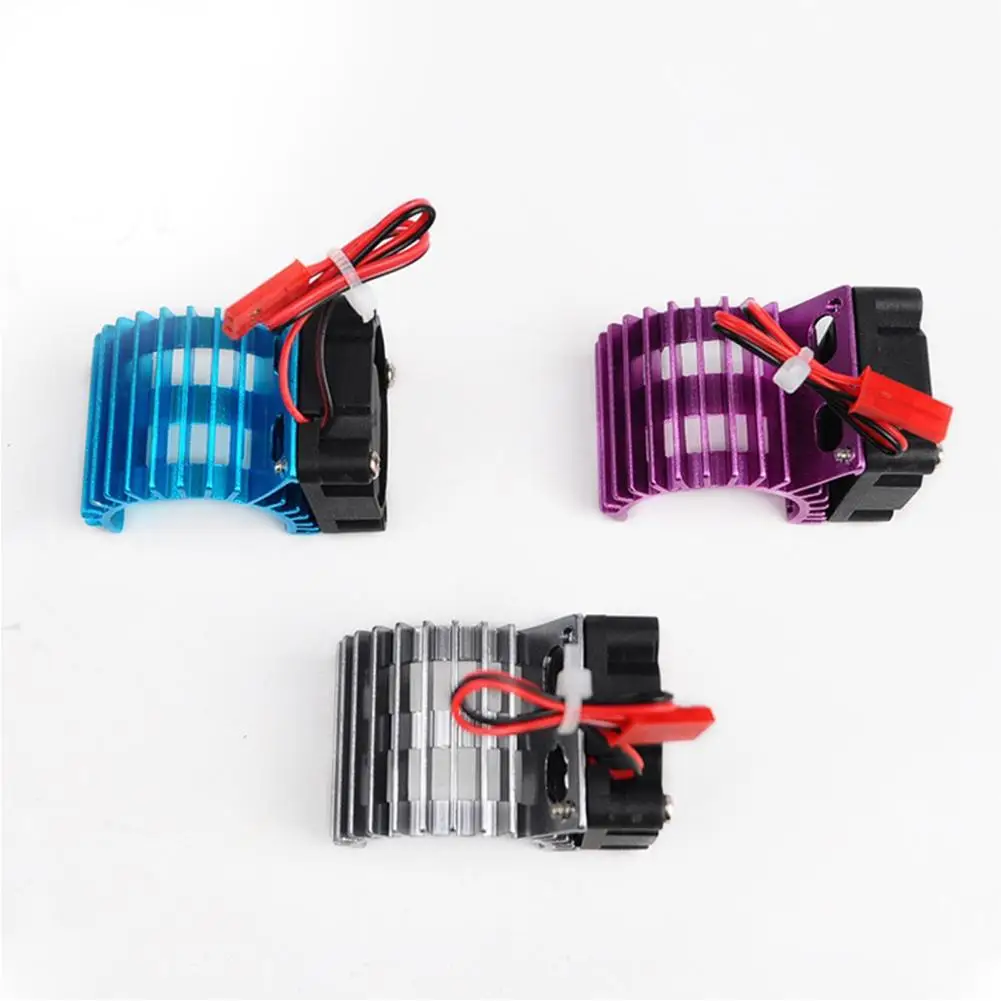 Hsp 1:16 Heat Sink With Cooling Fan Aluminum Alloy Heat Sink Compatible For 380 Electric Motor Rc Car Parts