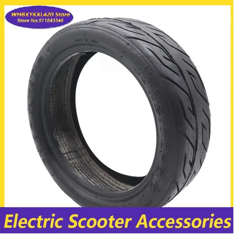 تشاويانغ 10x2.70-6.5 إطارات دون أنابيب 10x2.50-6.5 إطار مفرغ مع صمام ل سكوتر كهربائي 10 بوصة ملحقات عجلة هوائية #2