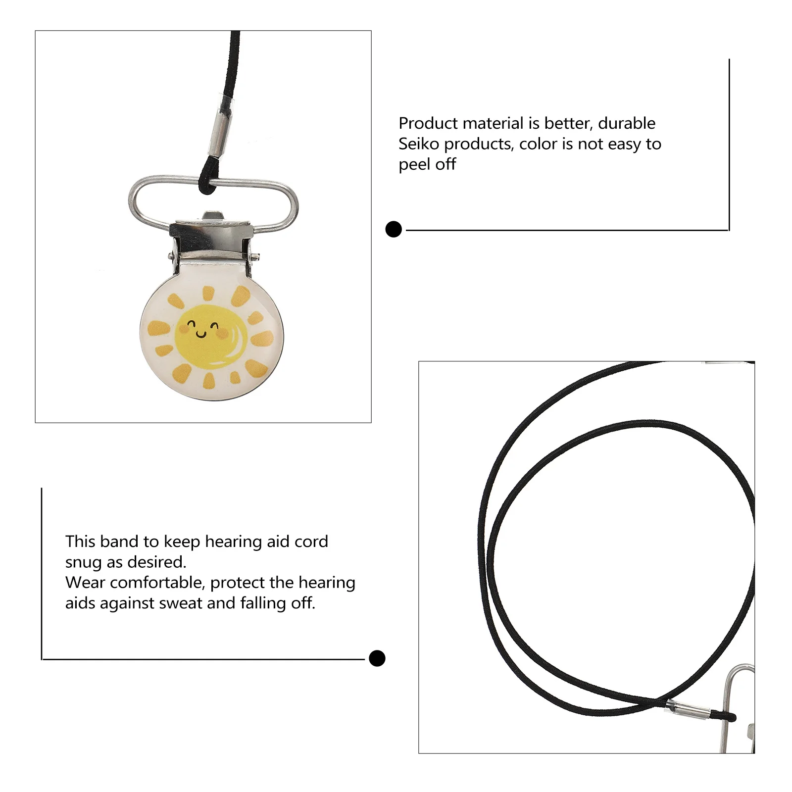 

Anti-Lost Lanyard For Hearing Aid Clip Lightweight Cord Protector Security Strap Ear Sound Amplifier Hanging Rope