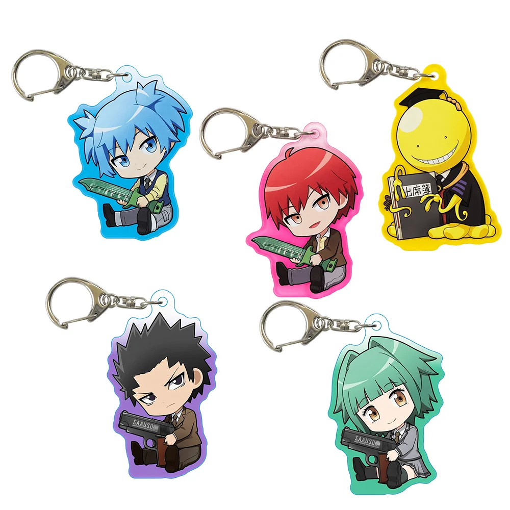 Assassination Classroom 6 cm Acryl-Schlüsselanhänger Kaede Kayano Koro-sensei Rucksackanhänger Geburtstagsgeschenk Überraschung