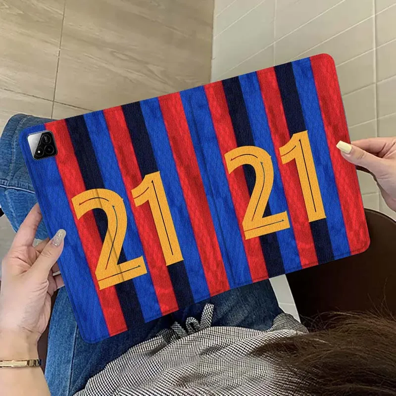 

Yellow Blue Number Jersey Tablet Case For Xiaomi Redmi Mi Pad 5 6 6s 7 SE Pro Max Ultra 12.4 12.5 14 inch