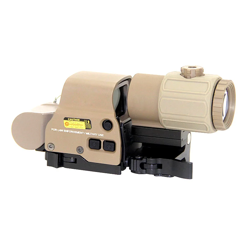 Tactical 558 Holographic Hybrid Sight Red Green Dot Scope EXPS With G43 Magnifier 3x Magnification Optics