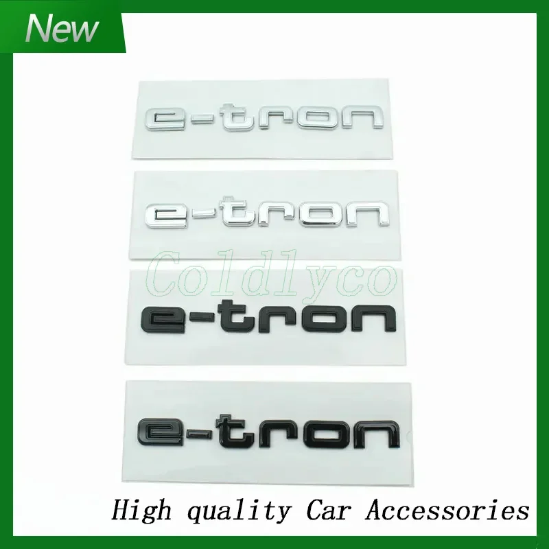 

car stickers for e-tron E tron letter badge pure electric rear mark new Etron logo sports modified rear displacement refit decal