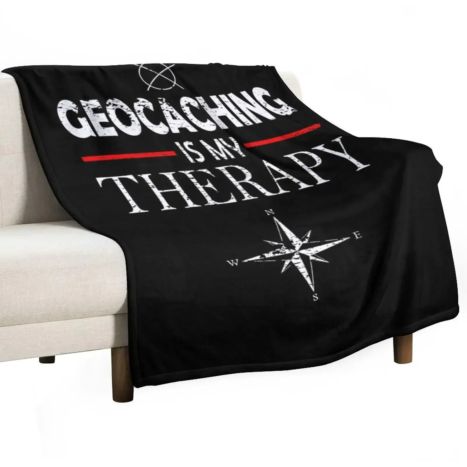 Geocaching is my therapy Throw Blanket halloween Luxury St Blankets