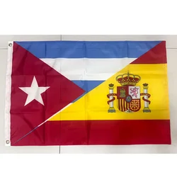 Cuba Spain Friendship Flag 2ft*3ft (60*90cm) 3ft*5ft (90*150cm) Size Christmas Decorations for Home Banner
