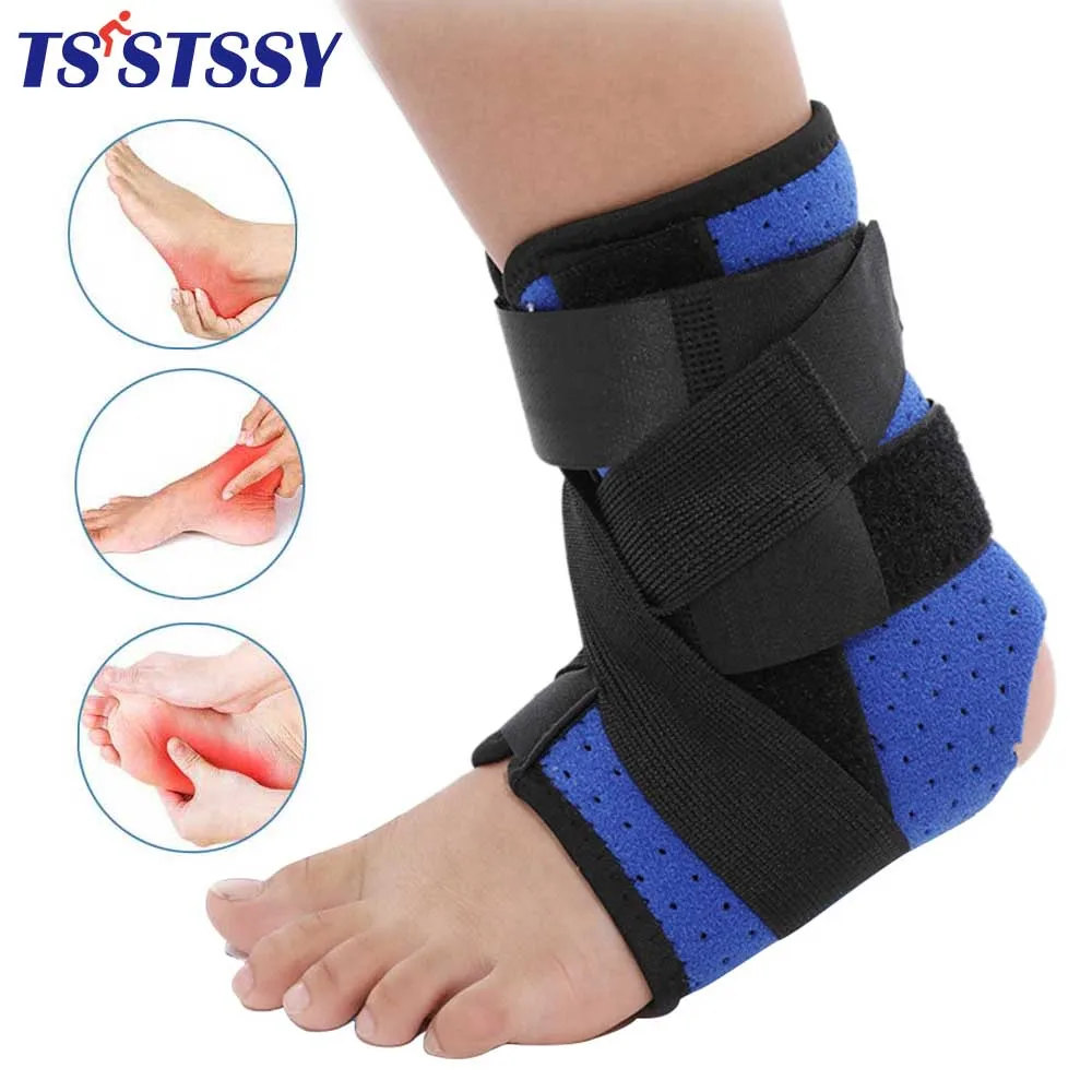 1Piece Kids Children Adjustable Ankle Support Brace with Splint for Running, Basketball, Sprain Injury Recovery, Ankle Wraps