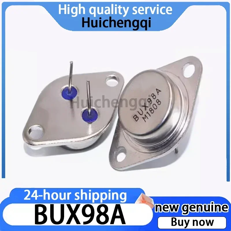 5PCS Transistor de alta potencia ultrasónico genuino BUX98A BUX98 TO-3 con tapa de hierro y sellado dorado
